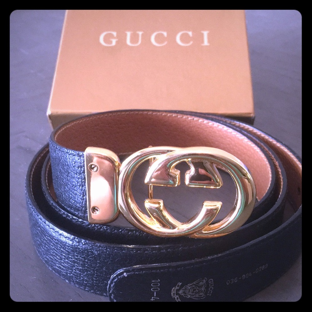 Classic Gucci Belt Men’s 36-40 with Box